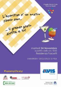 AperitAvis: 24 Novembre 2015 presso la Residenza Fascetti – #UniversitAvis