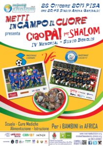 Evento  “Metti in campo il cuore”: Movimento Shalom insieme alla Nazionale Italiana Cantanti e alla Nazionale Calcio TV